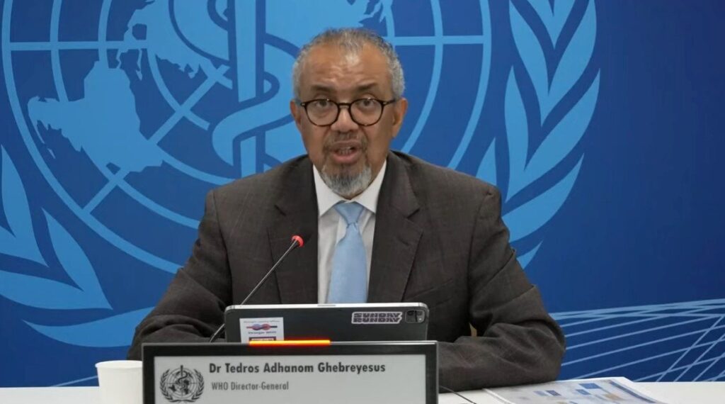 Tedros Adhanom Ghebreyesus oms conferencia