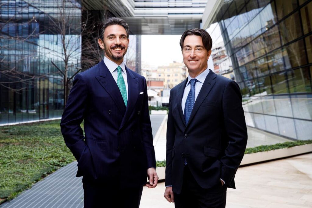 Sergio Marullo di Condojanni y jacopo andreose de angelini pharma